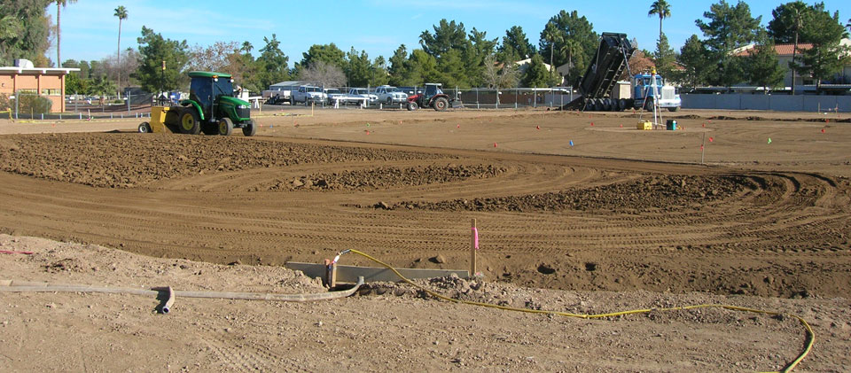 AZ Christian University New Field Construction
